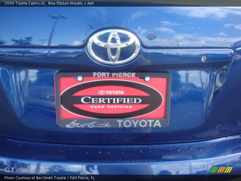 Blue Ribbon Metallic / Ash 2009 Toyota Camry LE