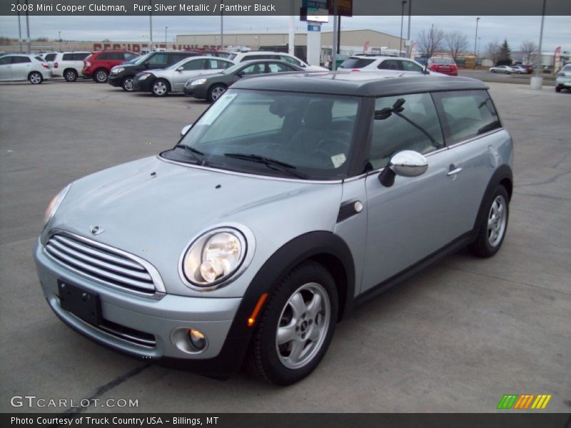 Pure Silver Metallic / Panther Black 2008 Mini Cooper Clubman