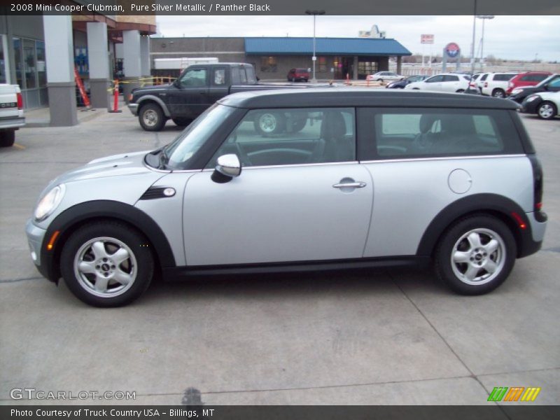 Pure Silver Metallic / Panther Black 2008 Mini Cooper Clubman