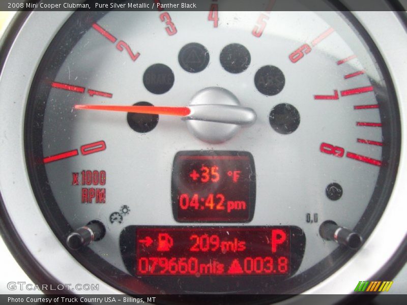 Pure Silver Metallic / Panther Black 2008 Mini Cooper Clubman