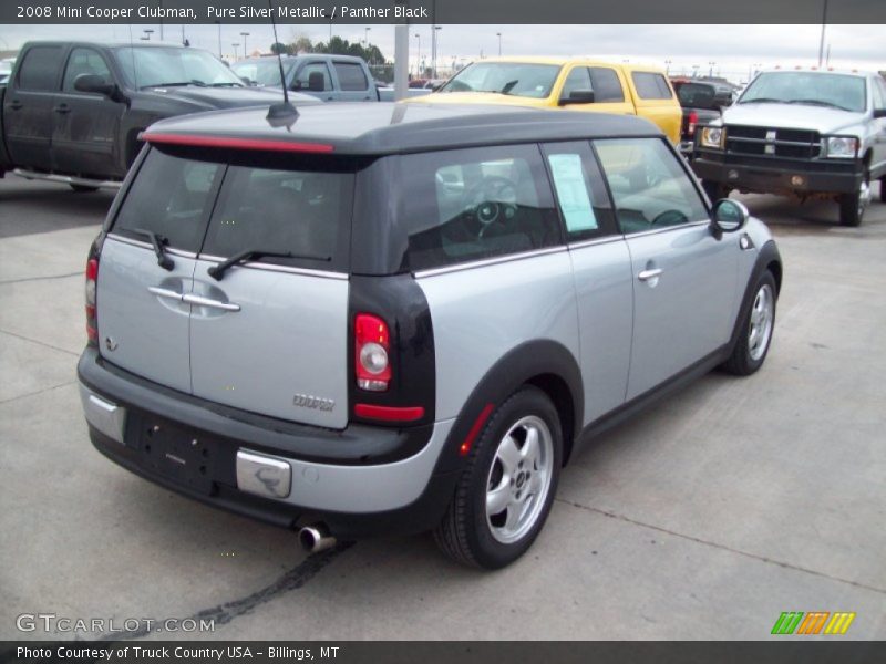 Pure Silver Metallic / Panther Black 2008 Mini Cooper Clubman