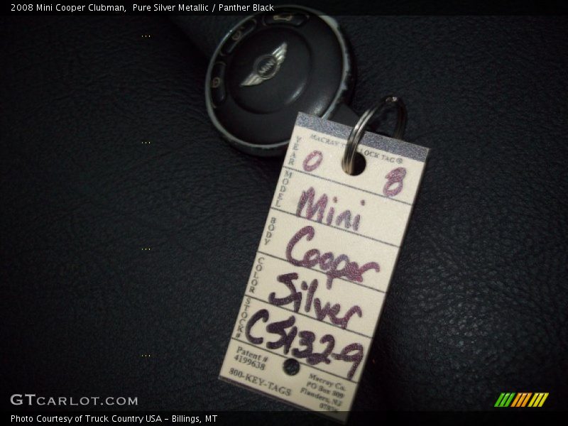 Pure Silver Metallic / Panther Black 2008 Mini Cooper Clubman