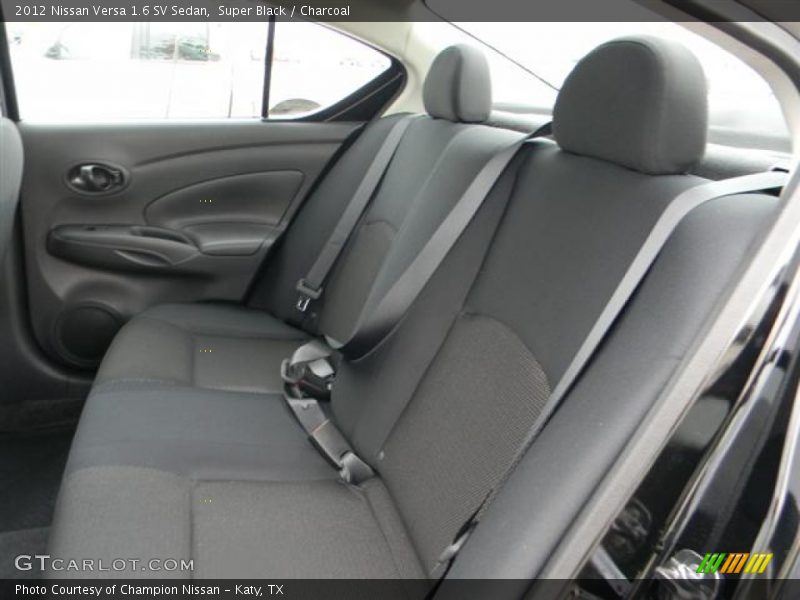Super Black / Charcoal 2012 Nissan Versa 1.6 SV Sedan