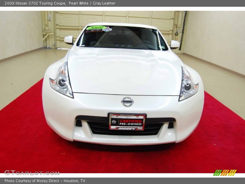 Pearl White / Gray Leather 2009 Nissan 370Z Touring Coupe