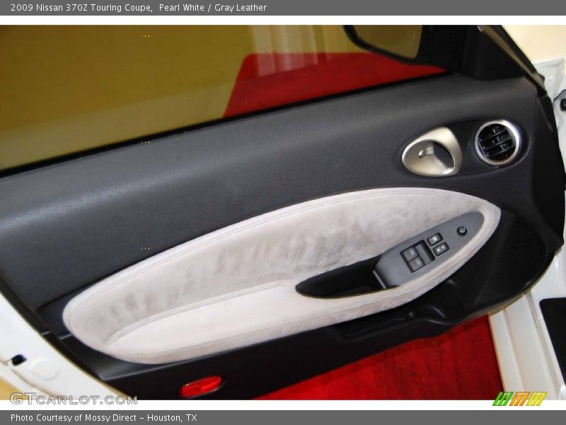 Pearl White / Gray Leather 2009 Nissan 370Z Touring Coupe