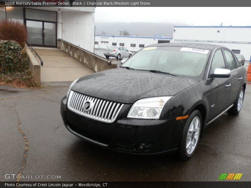 Black / Charcoal Black/Medium Light Stone 2008 Mercury Sable Premier Sedan
