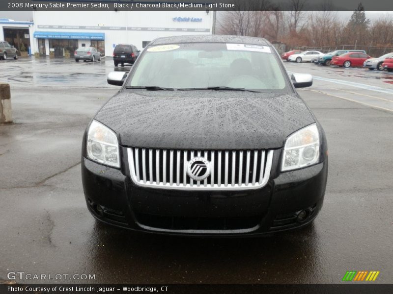 Black / Charcoal Black/Medium Light Stone 2008 Mercury Sable Premier Sedan