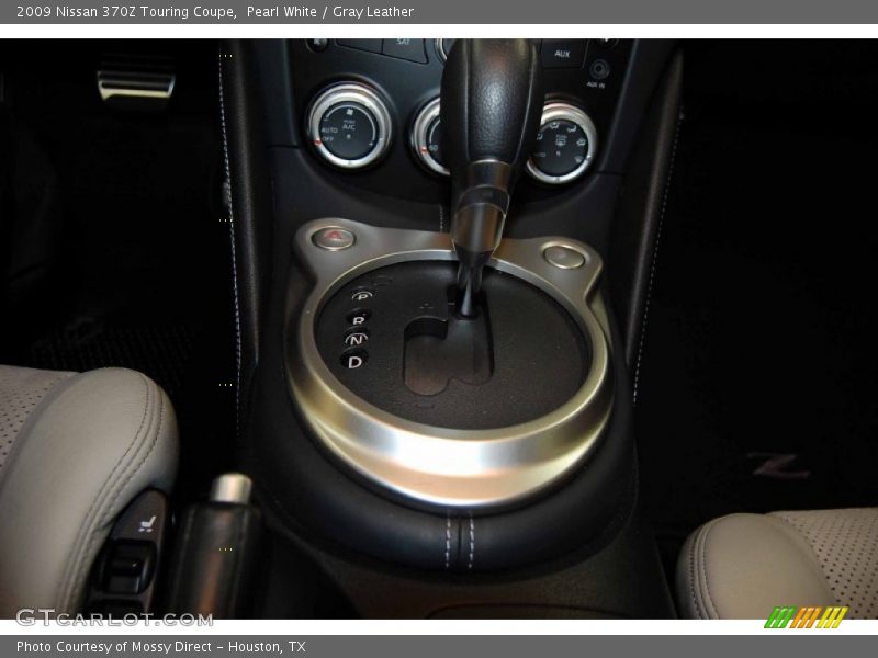 Pearl White / Gray Leather 2009 Nissan 370Z Touring Coupe