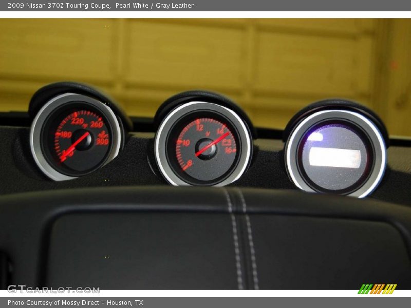 Pearl White / Gray Leather 2009 Nissan 370Z Touring Coupe