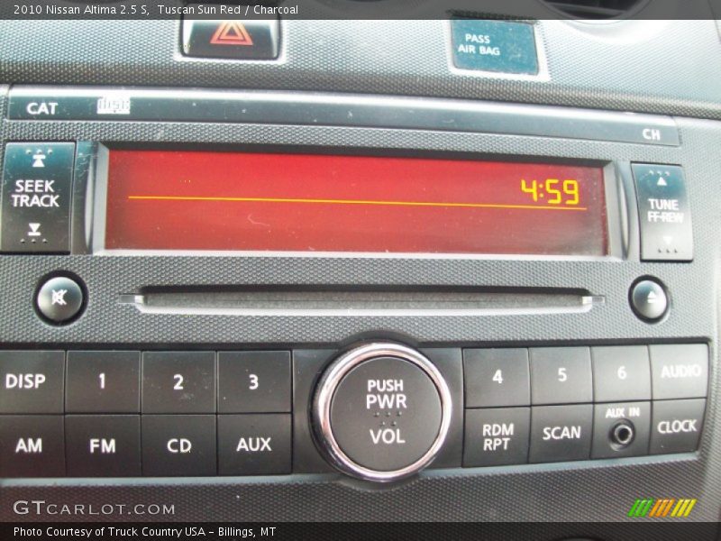 Tuscan Sun Red / Charcoal 2010 Nissan Altima 2.5 S