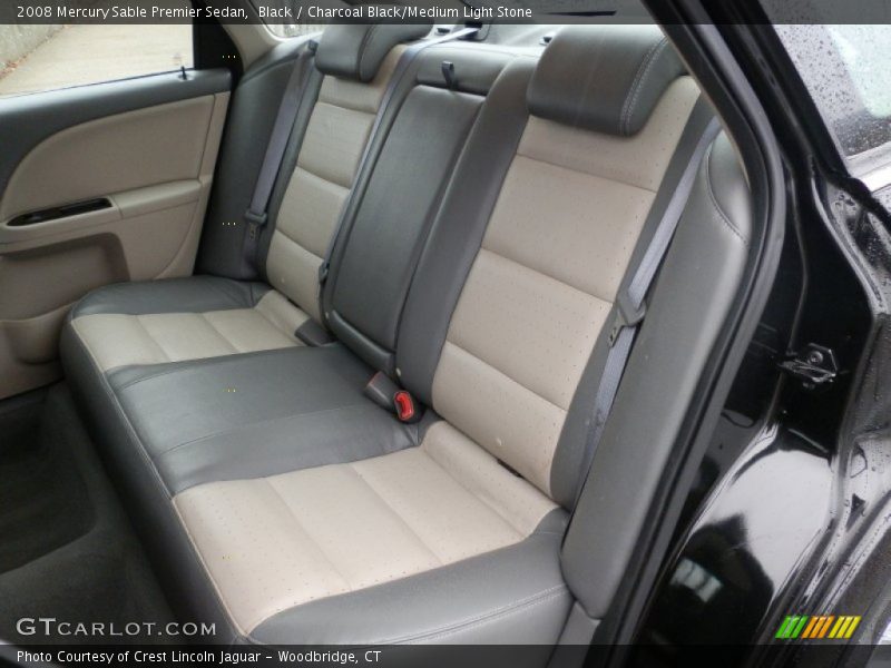 Black / Charcoal Black/Medium Light Stone 2008 Mercury Sable Premier Sedan