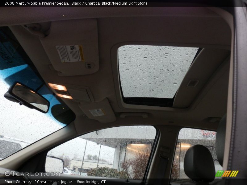 Black / Charcoal Black/Medium Light Stone 2008 Mercury Sable Premier Sedan