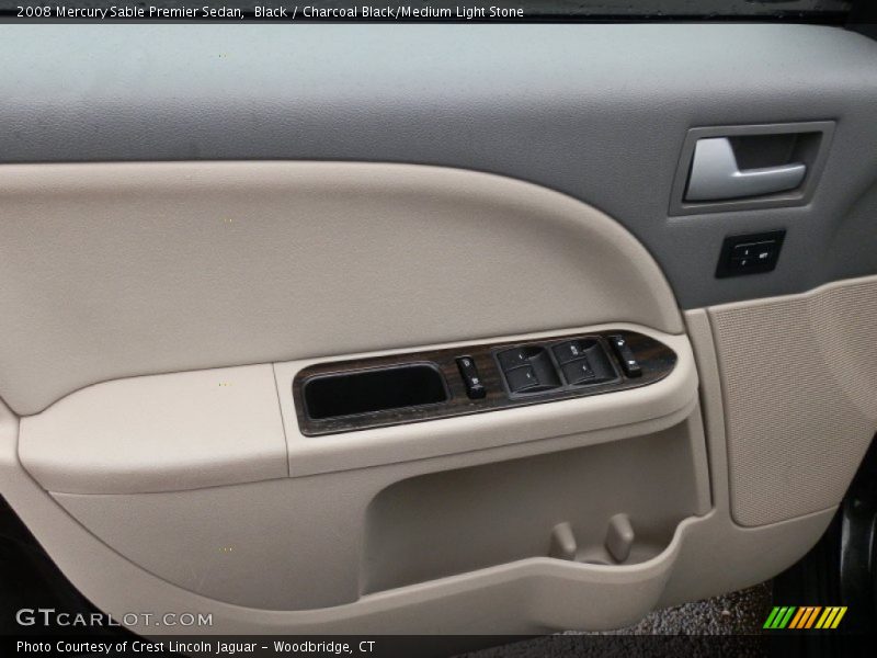 Black / Charcoal Black/Medium Light Stone 2008 Mercury Sable Premier Sedan
