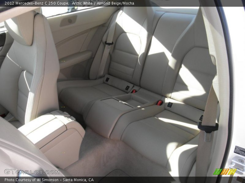 Arctic White / Almond Beige/Mocha 2012 Mercedes-Benz C 250 Coupe