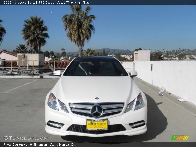 Arctic White / Ash/Black 2012 Mercedes-Benz E 550 Coupe