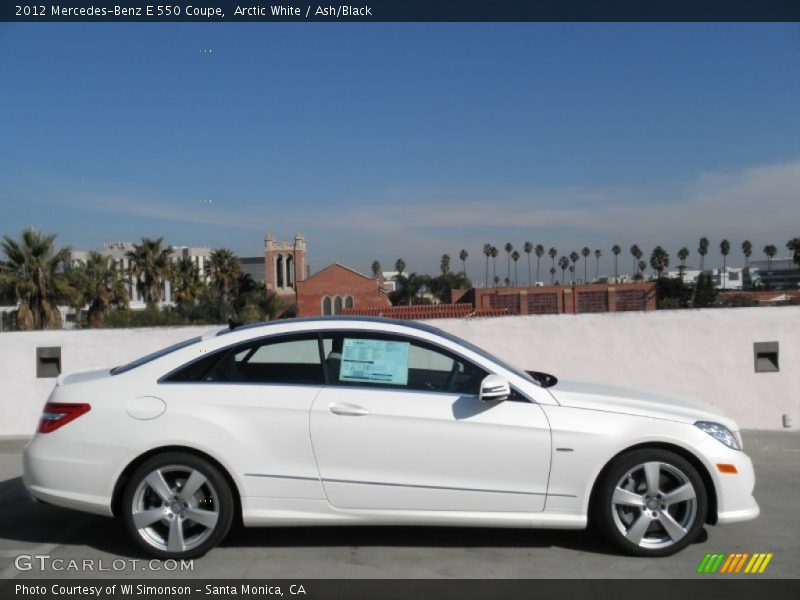 Arctic White / Ash/Black 2012 Mercedes-Benz E 550 Coupe