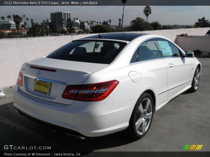 Arctic White / Ash/Black 2012 Mercedes-Benz E 550 Coupe
