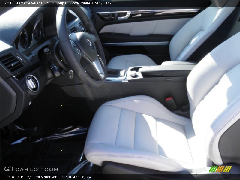 Arctic White / Ash/Black 2012 Mercedes-Benz E 550 Coupe