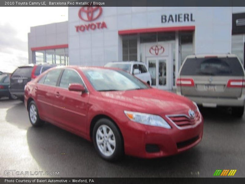 Barcelona Red Metallic / Bisque 2010 Toyota Camry LE