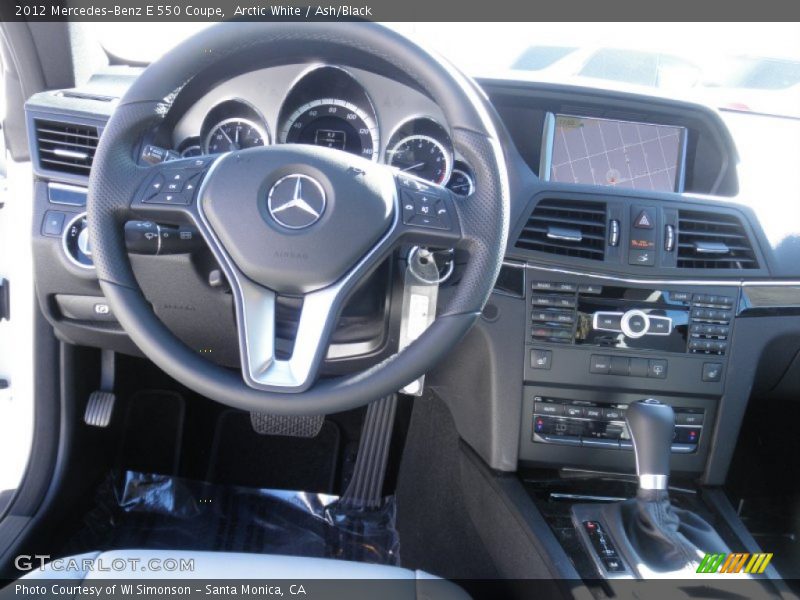 Arctic White / Ash/Black 2012 Mercedes-Benz E 550 Coupe