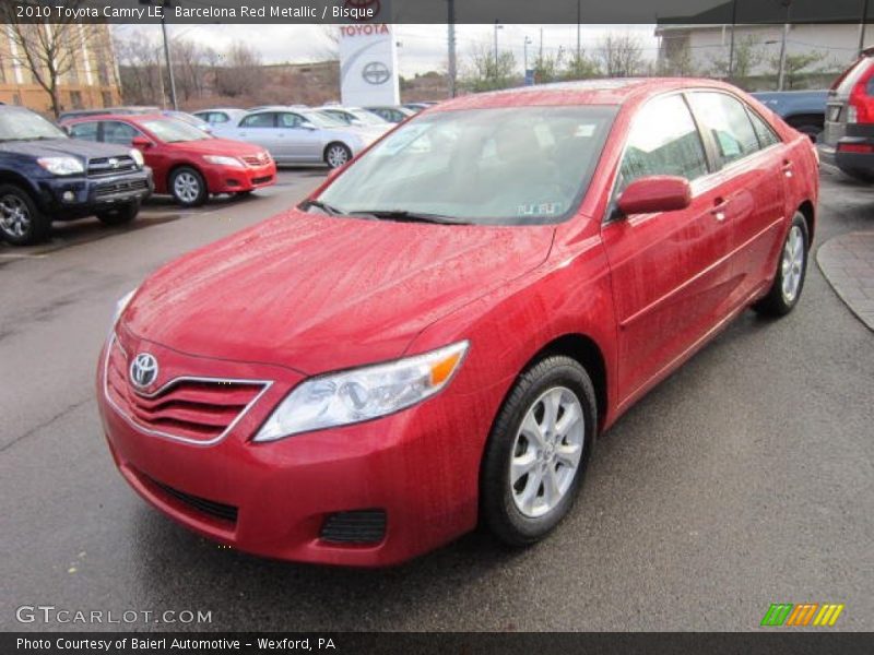 Barcelona Red Metallic / Bisque 2010 Toyota Camry LE