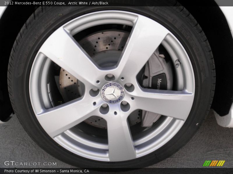 Arctic White / Ash/Black 2012 Mercedes-Benz E 550 Coupe