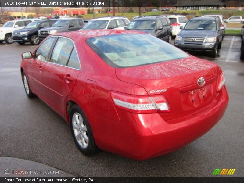 Barcelona Red Metallic / Bisque 2010 Toyota Camry LE