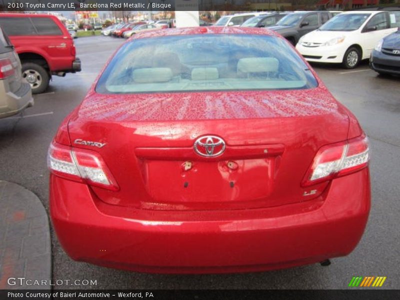 Barcelona Red Metallic / Bisque 2010 Toyota Camry LE
