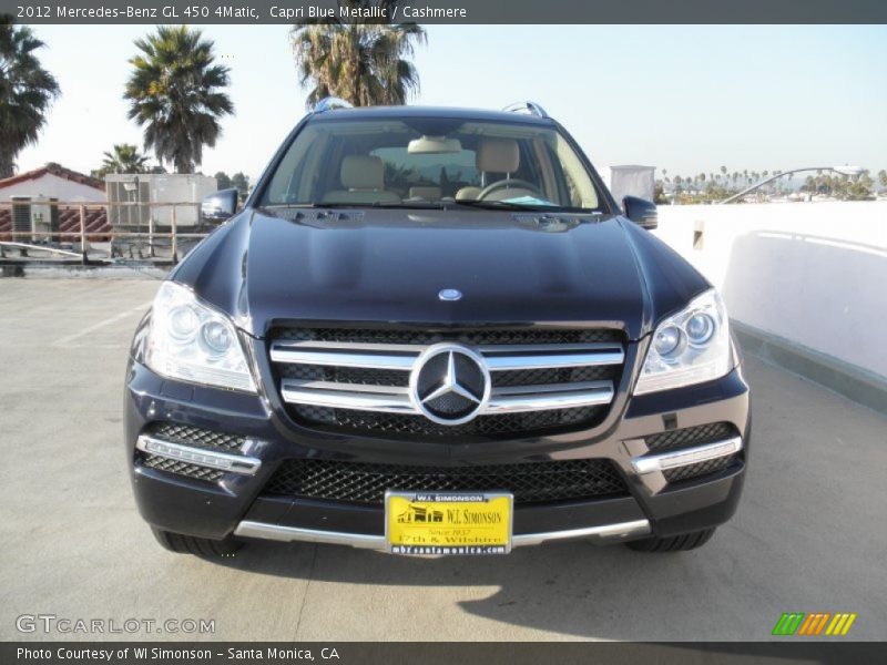 Capri Blue Metallic / Cashmere 2012 Mercedes-Benz GL 450 4Matic