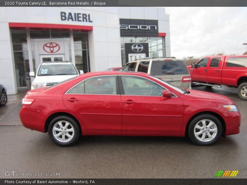 Barcelona Red Metallic / Bisque 2010 Toyota Camry LE