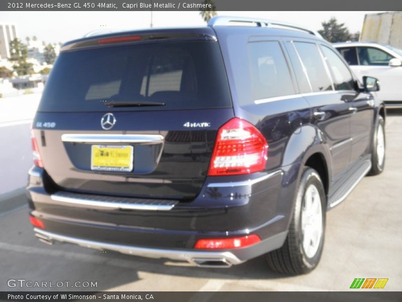 Capri Blue Metallic / Cashmere 2012 Mercedes-Benz GL 450 4Matic
