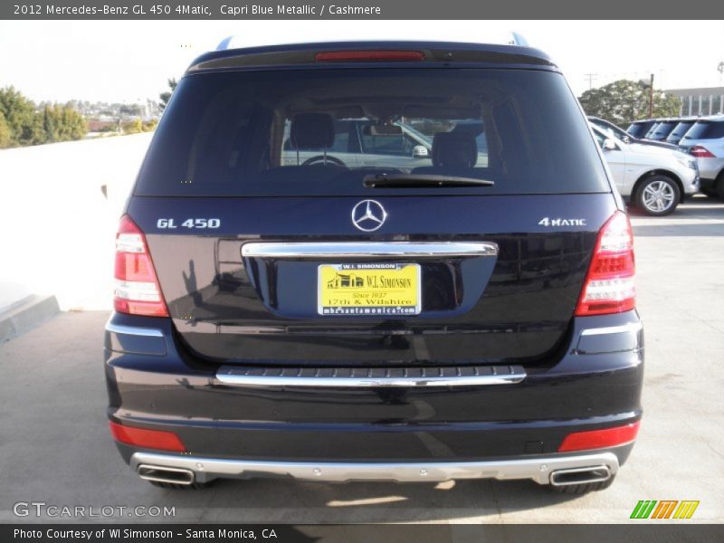Capri Blue Metallic / Cashmere 2012 Mercedes-Benz GL 450 4Matic