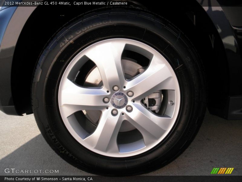 Capri Blue Metallic / Cashmere 2012 Mercedes-Benz GL 450 4Matic