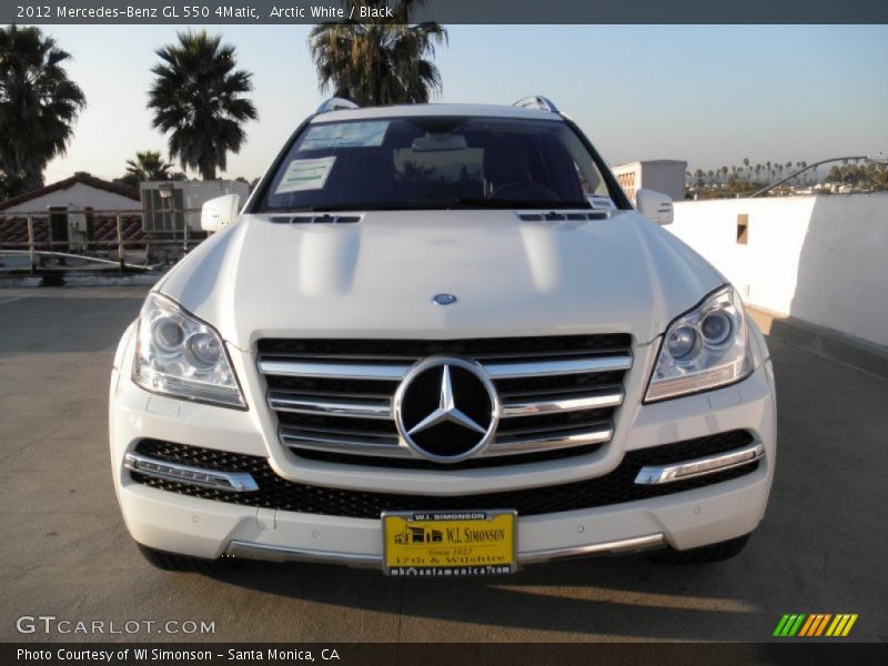 Arctic White / Black 2012 Mercedes-Benz GL 550 4Matic