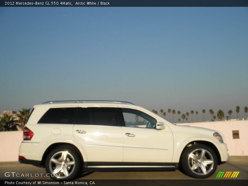 Arctic White / Black 2012 Mercedes-Benz GL 550 4Matic