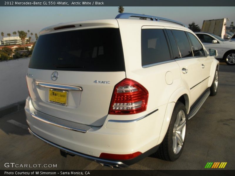 Arctic White / Black 2012 Mercedes-Benz GL 550 4Matic