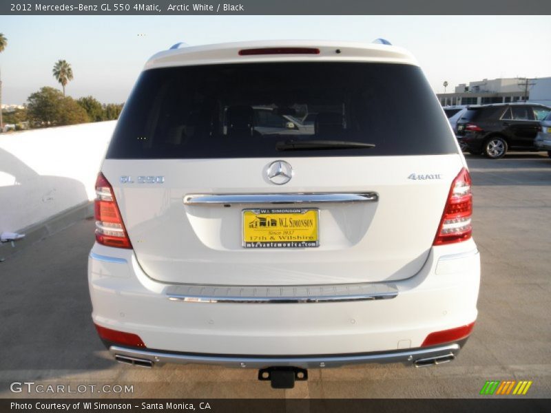 Arctic White / Black 2012 Mercedes-Benz GL 550 4Matic