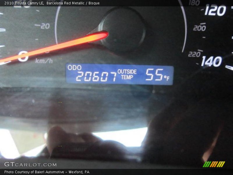 Barcelona Red Metallic / Bisque 2010 Toyota Camry LE
