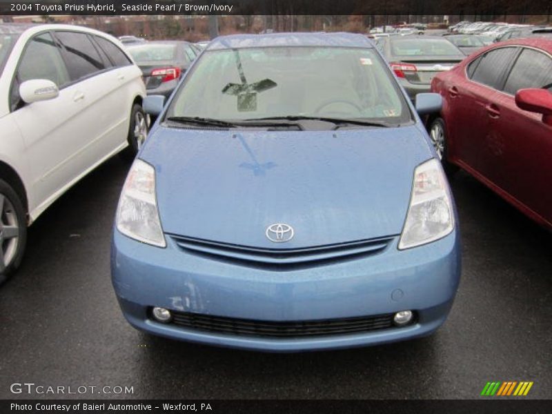 Seaside Pearl / Brown/Ivory 2004 Toyota Prius Hybrid