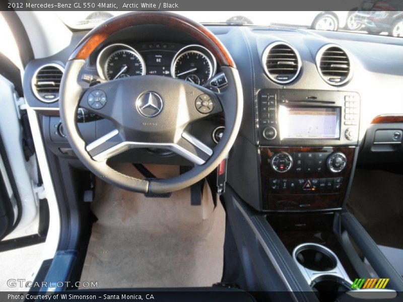 Arctic White / Black 2012 Mercedes-Benz GL 550 4Matic