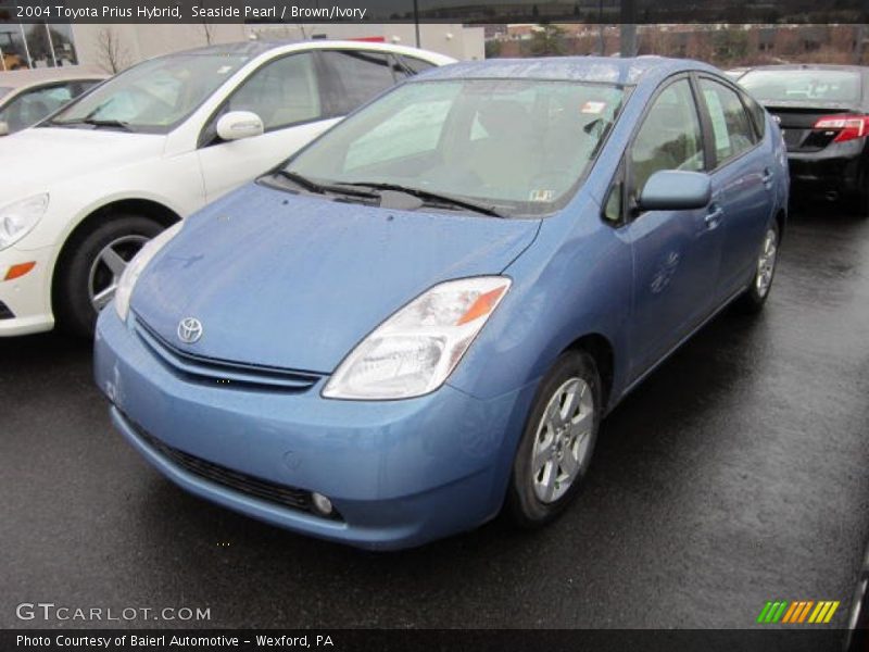 Seaside Pearl / Brown/Ivory 2004 Toyota Prius Hybrid