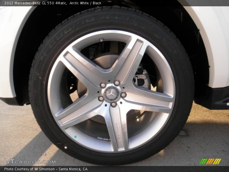 Arctic White / Black 2012 Mercedes-Benz GL 550 4Matic