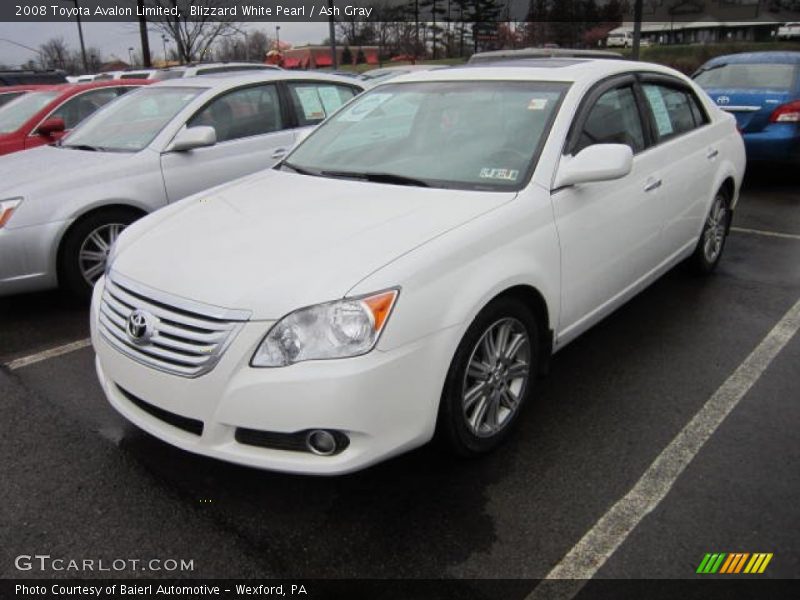 Blizzard White Pearl / Ash Gray 2008 Toyota Avalon Limited