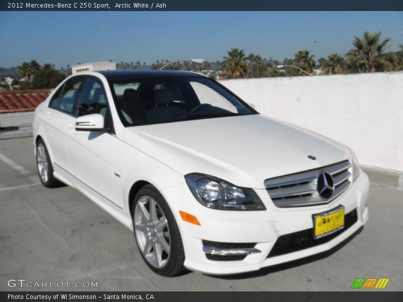 Arctic White / Ash 2012 Mercedes-Benz C 250 Sport