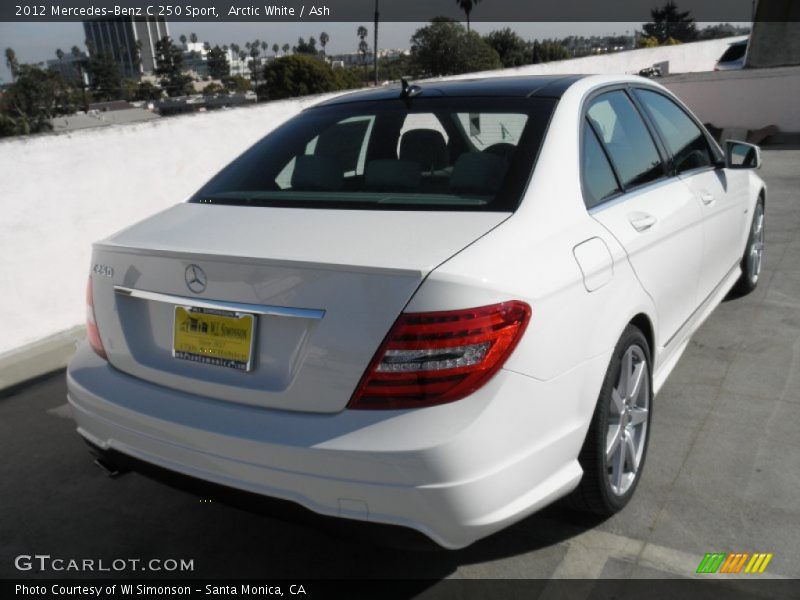 Arctic White / Ash 2012 Mercedes-Benz C 250 Sport