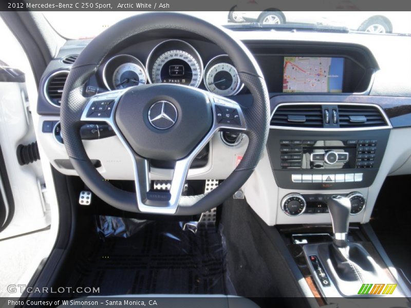 Arctic White / Ash 2012 Mercedes-Benz C 250 Sport