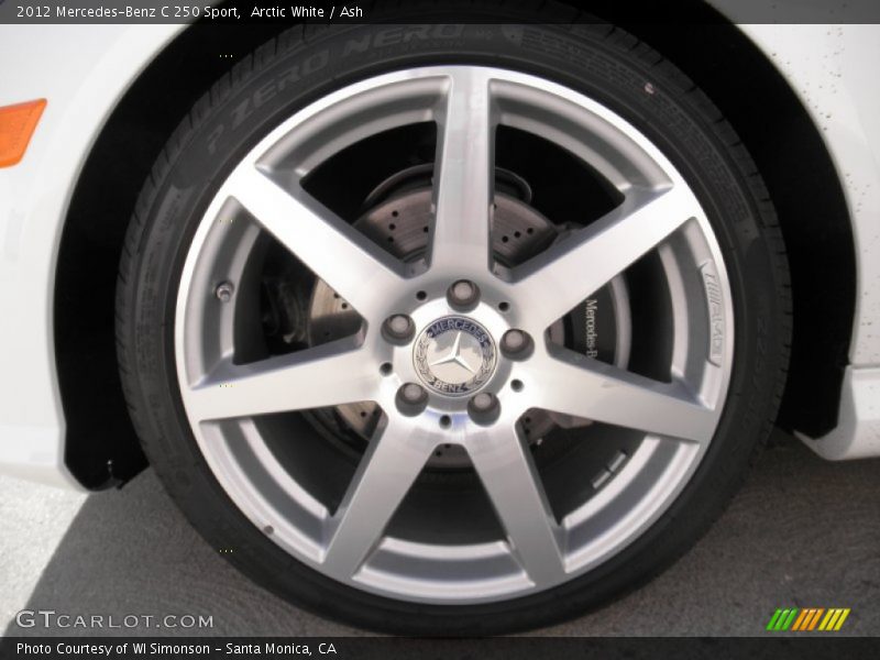 Arctic White / Ash 2012 Mercedes-Benz C 250 Sport