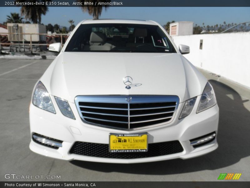 Arctic White / Almond/Black 2012 Mercedes-Benz E 350 Sedan