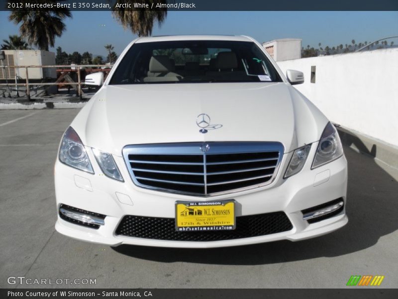 Arctic White / Almond/Black 2012 Mercedes-Benz E 350 Sedan