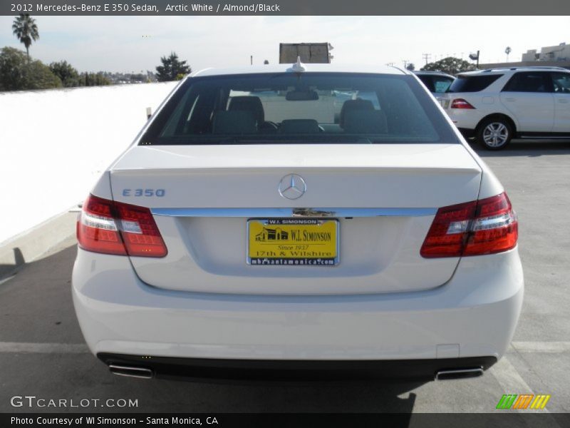 Arctic White / Almond/Black 2012 Mercedes-Benz E 350 Sedan